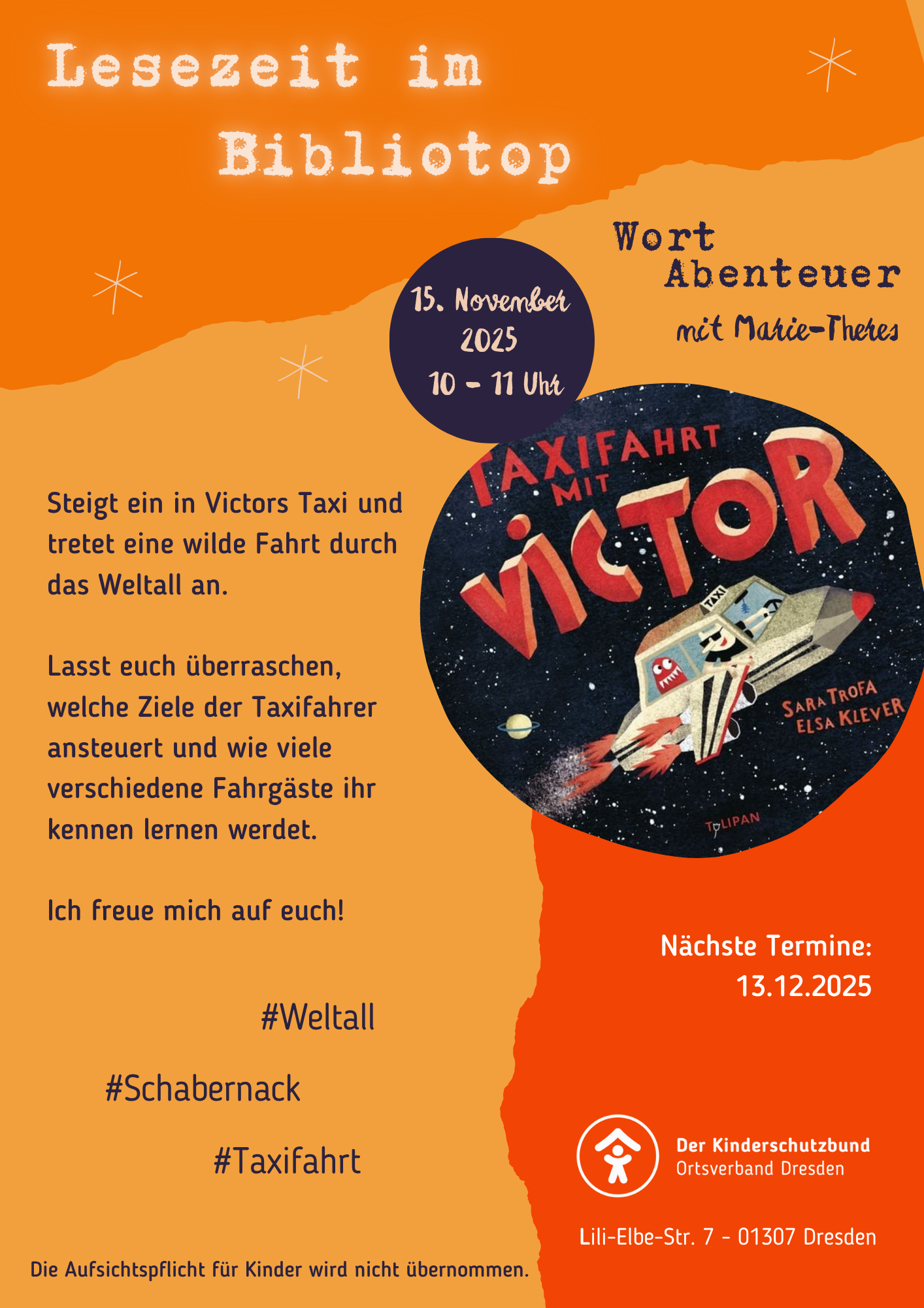 Taxifahrt im Weltall